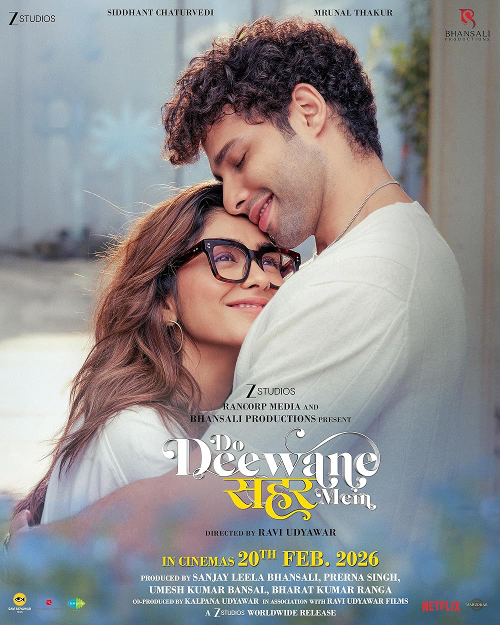 Do Deewane Seher Mein official poster featuring Mrunal Thakur